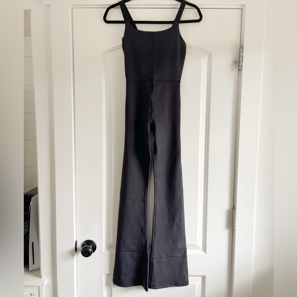 Aerie The Hugger Bootcut Jumpsuit Black - XXS - Picture 5 of 7